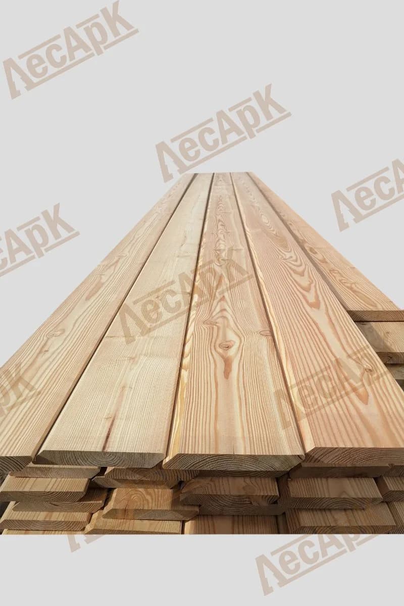 Планкен скошенный лиственница сорт AB в упаковке
