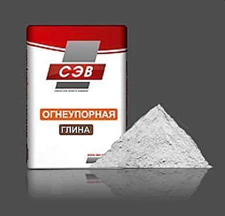 Глина огнеупорная пакет 3 кг (10 шт.), СЭВ